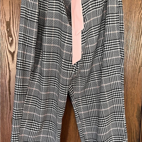 Elle Wide Leg Pants - Black and Pink - Picture 1 of 6